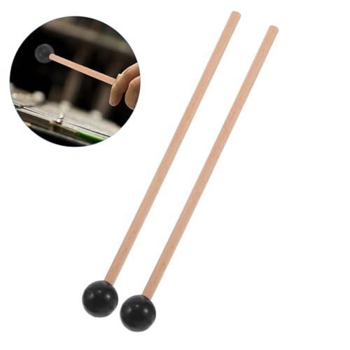 Baquetas para tambor de madera y tela resistentes miniatura 7