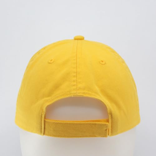 Image of Classic Washed Cotton Baseball Cap - Vintage Adjustable Dad Hat, Curved Bill for Men Women, Outdoor Everyday Wear