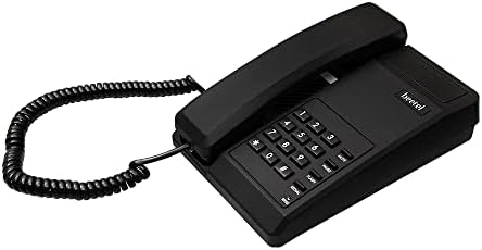 Beetel B11 Corded Landline Phone, Ringer Volume Control, LED for Ring Indication, Wall/Desk Mountable, Classic Design, Clear Call Quality, Mute/Pause/Flash/Redial Function (Made in India)(Black)(B11)