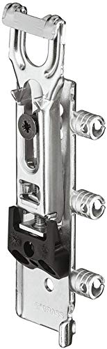 GedoTec Cabinet hanger Cabinet suspension invisible Upper cabinet Buoyancy 130 kg Steel zinc plated for Press-in operation - Anschlag: links