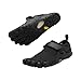 Vibram Men's FiveFingers Spyridon EVO | Barefoot Trail Running & Off-Road Shoes for Grip & Stability, Black/Black, 49 EU / 13-14 US