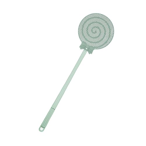 Extended Handle Fly Swatter - Heavy-Duty, Thickened Non-Slip Grip for Indoor & Outdoor Use - Cute Candy-Shaped Design for Effective Control - Telescopic, Durable Plastic Mosquito Swatter
