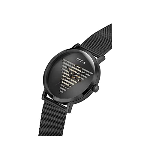 GUESS Stainless Steel Idol Collection Analog Black Dial Men Watch-Gw0502G2, Black Band - Image 3