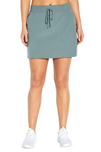 Balance Collection Womens Standard Stretch Woven Skort, Trooper #TOP1