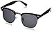 zeroUV Women's Zv-2936e Polarized Wayfarer Sunglasses, Black, 49 mm