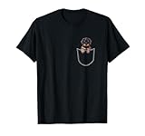 Teckel à poil dur Teckel dans la poche avant de la poitrine T-Shirt