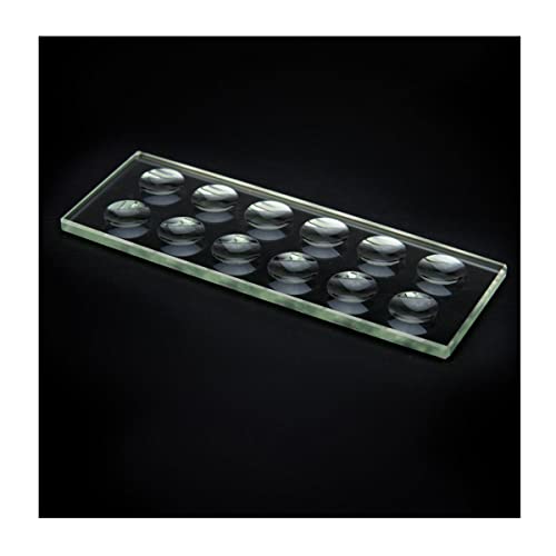 Accesorios de microscopio para adultos Microscopio Diapositivas de vidrio de 5 mm de espesor Circular Cóncavidad Cóncava Microscopio Biológico Diapositiva Vidrio óptico, Múltiples Pozos Microscopio