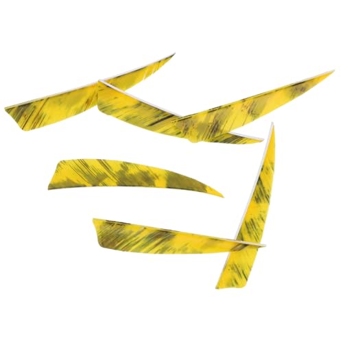 GAROZATION 6 Pack Vanes Lightweight and Sturdy Suitable for Fiberglass Resin or Wooden Shafts