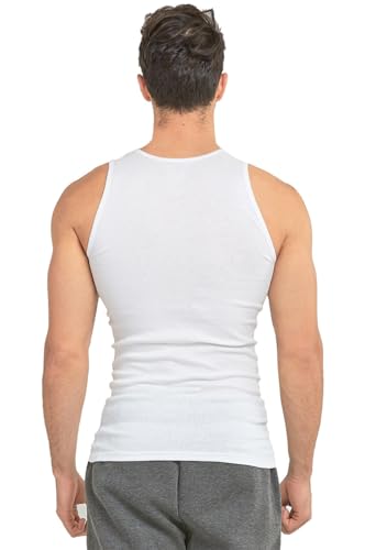 Knocker 6 Pack A Shirt Wife Beaters Under Ribbed Cotton Men's4