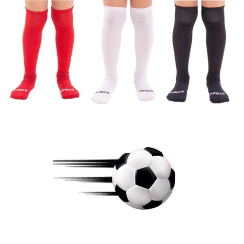 01 Par Meião Futebol Menino Infantil Juvenil Bebê Atoalhado Várias Cores Em Algodão Original Apollo