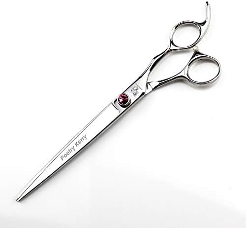 high-end Professional pet Care 8.0 inch pet Scissors JP440C Steel Silver (Cutting Scissors)