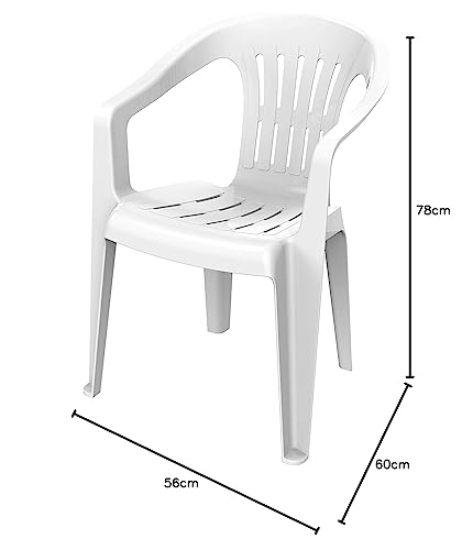 كرسي من كوزموبلاست للاستخدام الداخلي والخارجي والمطاعم والمقاهي والمناسبات، يتميز بتصميم مهوى ومقاوم للعوامل الجوية والأشعة فوق البنفسجية وقابل للتكديس، مصنوع من البلاستيك