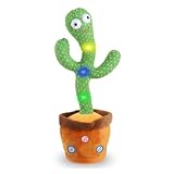Rechargeable Talking Cactus Dancing Toy with Wriggling Motion, Singing, Voice