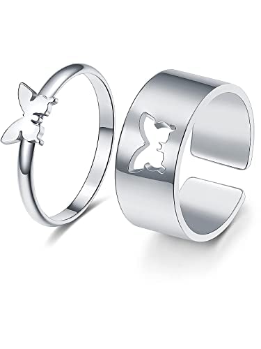 See full amazon price history chart for BEAUTIVIA Stunning Butterfly Couple Ring Matching Wrap Finger Ring For Women and Men ift Proposal Couple Ring for Women and Men (Silver) BEAUTIVIA Stunning Butterfly Couple Ring Matching Wrap Finger Ring For Women and Men ift Proposal Couple Ring for Women and Men (Silver) (B0BX12737D) Amazon Price History, Amazon Price Tracker