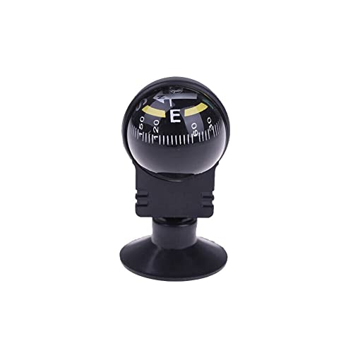ihreesy Mini Car Navigation Compass,Direction Pointing Guide Ball Boating Compass Dashboard Suction Dashboard Stand Compass for Car,Boat,Caravan,RV