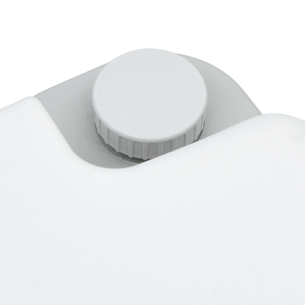 vidaXL Camping-Toilette Grau und Weiß 41,5 x 36,5 x 30 cm Polyethylen | Leicht zu transportieren für Outdoor-Aktivitäten, Perfekt für begrenzte Platzverhältnisse,