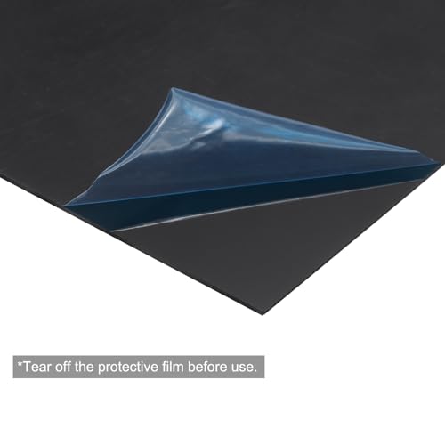 Image of MECCANIXITY Black ABS Plastic Sheet 8 x 8 x 0.02 Inch for Building Model, DIY Crafts, Panel, Pack of 1 Pcs