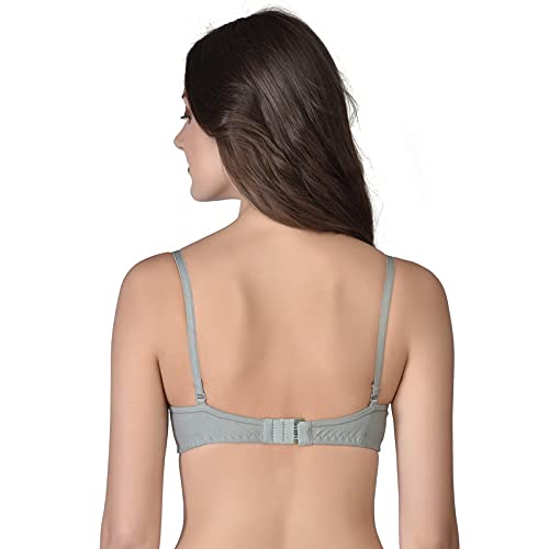 Image of Women's Cotton Lightly Padded Non-Wired T-Shirt Bra Pack of 2 (Reg HC-P2 Multicolor 30)