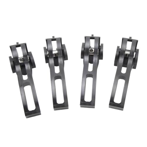 Cubierta tonneau plegable trifold compatible con 4 abrazaderas para batea de pickup 2