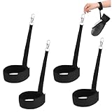 BinPhorm Sicherheitsgurte für Skihandschuhe,4 PCS Verstellbare Langlebige Elastische Sporthandschuh Leinengurte Praktisches Zubehör für Snowboarden Bergsteigen und Outdoor Aktivitäten