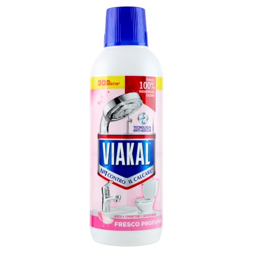 Viakal Detersivo Anticalcare Bagno e Cucina Fresco Profumo Liquido 470 ml