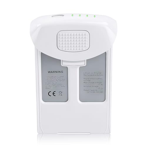 Styvra Phtanom 4   Batería de vuelo inteligente de alta capacidad (15.2 V 5870 mAh) (paquete de 1), tiempo de vuelo máximo de 30 minutos, compatible con dron Phantom 4/4 Pro/4 Pro V2.0/4 Advanced/4