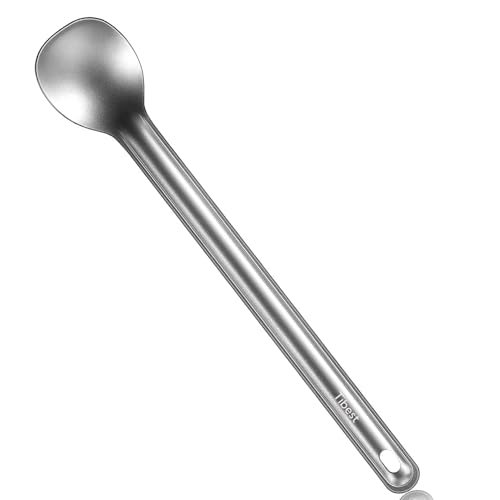 Tibest Titanium Long Handle Spoon, 8.7