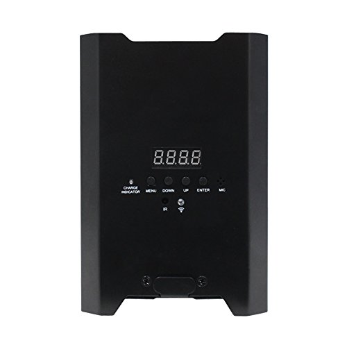 LEDJ Rapid QB1 RGBW - Par de luces LED (funciona con pilas), color negro