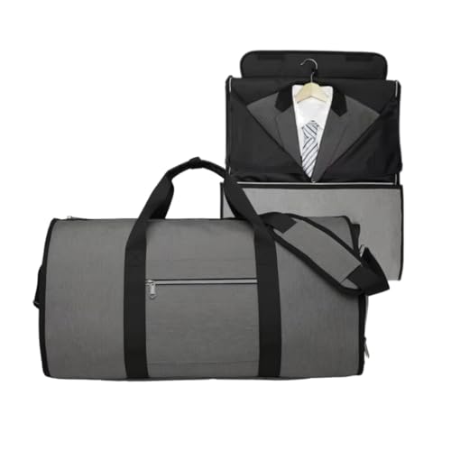 Sac de rangement pliable gris pour éviter les vêtements froissés
