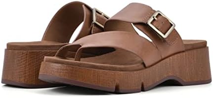 WHITE MOUNTAIN Women's Leftover Platform Sandal, Dk.Tan/Burn/Smooth, 9 M | Image 1