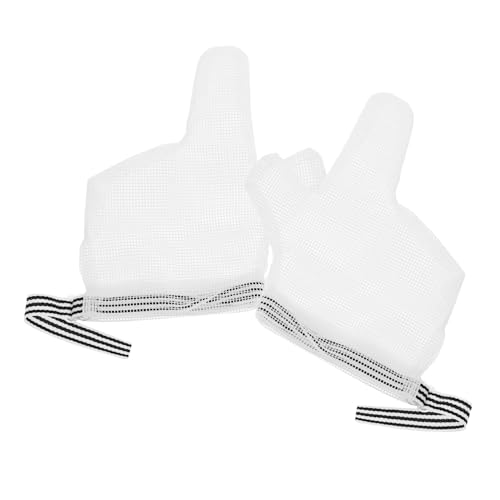 Kisangel 1 Par Cubierta De Mordeduras De Los Dedos Para Pequeño Parada De Chuparse El Dedo Para Cómo Parada De Chuparse El Dedo Del Bebé Tiene Blanco Nylon Color Aleatorio