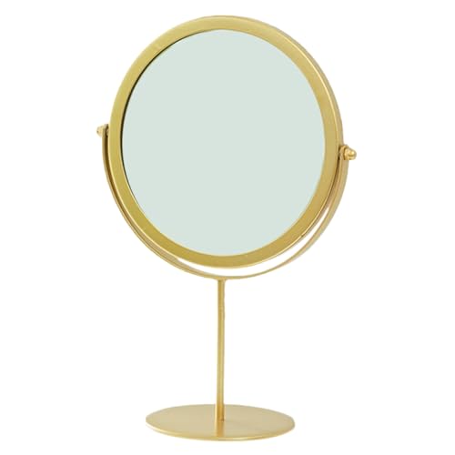 Miroir de maquillage rond rotatif grand format pour bureau - 2