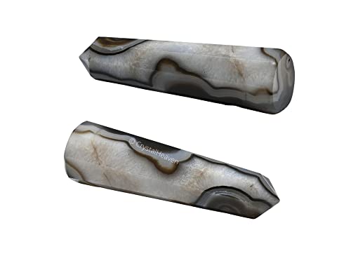 Image of Crystal Heaven Certified Black Onyx Crystal Tower Obelisk Point For Chakra, Healing And Balancing - Aaa Grade Original Certified Gemstone Agate For Reiki Meditation Yoga Spiritual (2-3 Inches)