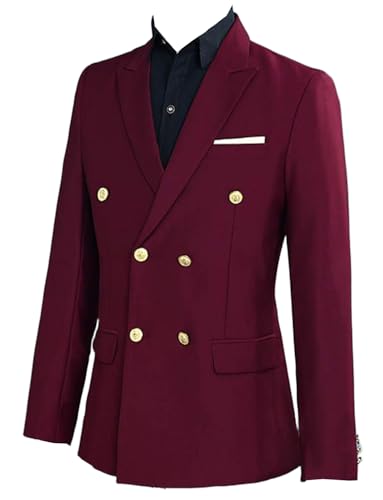 Veste costume double boutonnage ajustée pour silhouette élégante homme