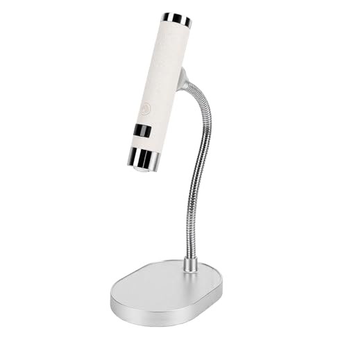 Fockety Lámpara de uñas portátil, mini lámpara mano con soporte magnético ajustable, secador uñas inteligente recargable con sensor para uso doméstico y profesional, 800 mAh batería (WHITE)