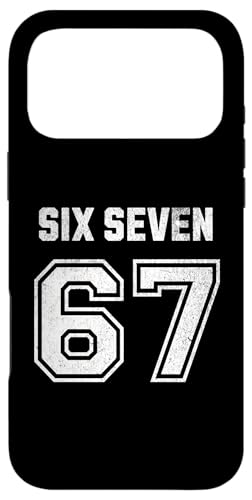 67 Six Seven Sport Design on Back. 6 7 Meme Men Women Kids X}zP[X iPhone 17 Pro Max p