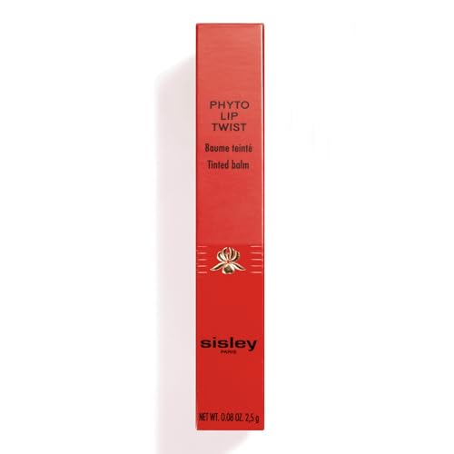 Sisley Paris Phyto-Lip Twist, 3 Peach - Tinted Lip Balm - Plumps & Smooths Lips - Smooth, Glide-On Texture - Shiny Finish