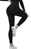 Feazac Women High Waisted Workout Yoga Pants Butt Lifting Scrunch Booty Leggings Tummy Control Anti