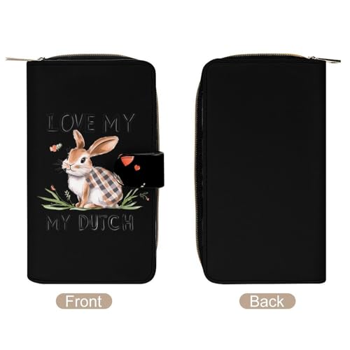 I Love My Dutch Womens PU Leather Wallet Long Purse Clutch Organizer for Office Travel3