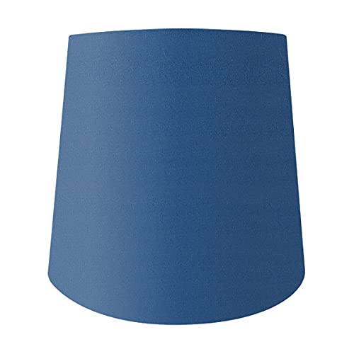 【H-25200】ホルダー式シェード 電気スタンドのかさ ランプシェード交換用 電気スタンドの傘 照明 綿布 プルシャンブルー