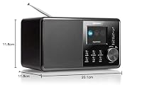 Karcher DAB 3000 - DAB+ Radio (Digitalradio, DAB plus/UKW-RDS, AUX-IN, Wecker mit Dual-Alarm, kleines Küchenradio, schwarz) – Ansicht 5