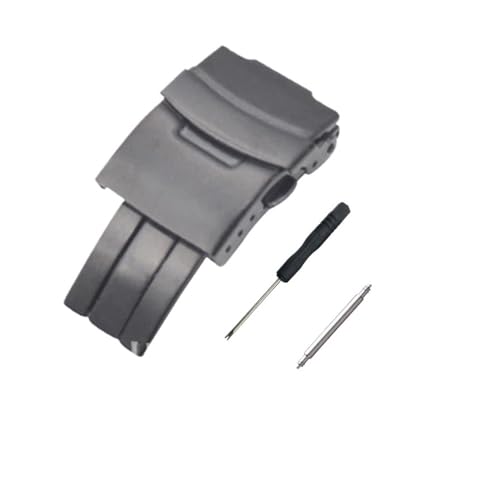 [SRMVRNKNNK] vߋ 18mm 20mm 22mm 24mm pXeXX`[ tH[fBOobN(Black 20mm)