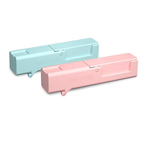 Jkhome Multipurpose Non-Contact Tool for Hand Portable Door Handle Tool Clip in Public Elevator Office Self-Cleaning Reusable (Blue+Pink)