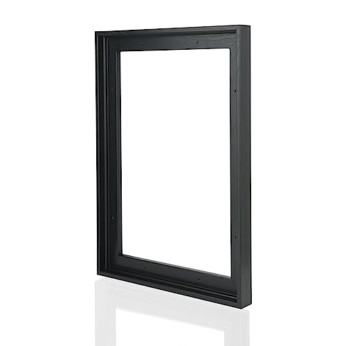 LTYHHK Floating Frame for 12x18 Inch Canvas Prints, 5/8-7/8” Deep Floater Frames for Canvas Paintings, 12x18 Floating frame for Oil Prints, Diamond Painting,Paint by Numbers (LB1218-2)