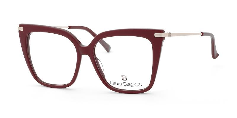 Laura Biagiotti Okulary LBV53, oprawki damskie, odpowiednie do wszystkich rodzajów soczewek, Czerwony