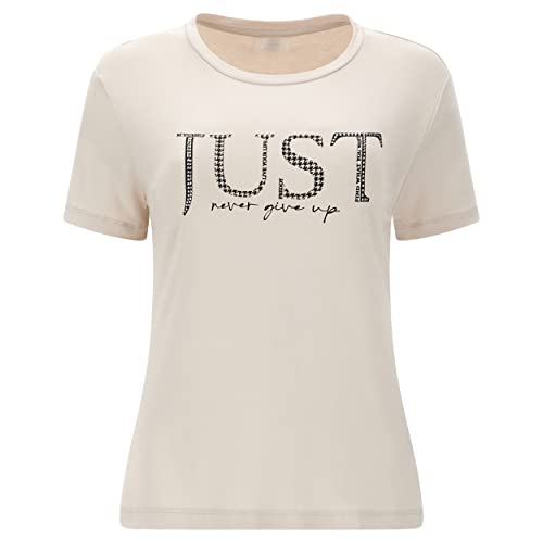 T-Shirt Viscose FREDDY Maillot Souple et Respirant Just Never Give UP