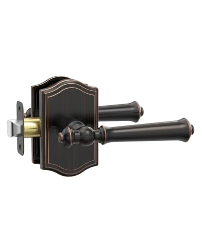 Asidrama 1 Pack Oil Rubbed Bronze Passage Interior Door Handles