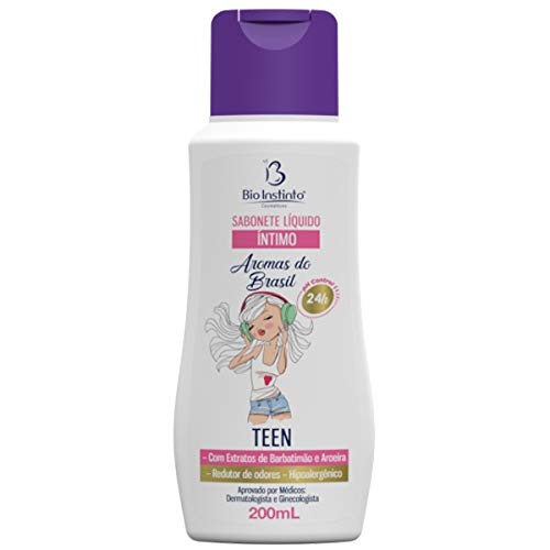 Kit 5 Sabonete Líquido Íntimo Teen 200ml Bio Instinto