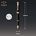 PARKER Sonnet Fountain Pen, Matte Black Lacquer with Gold Trim, Medium Nib (1931517)
