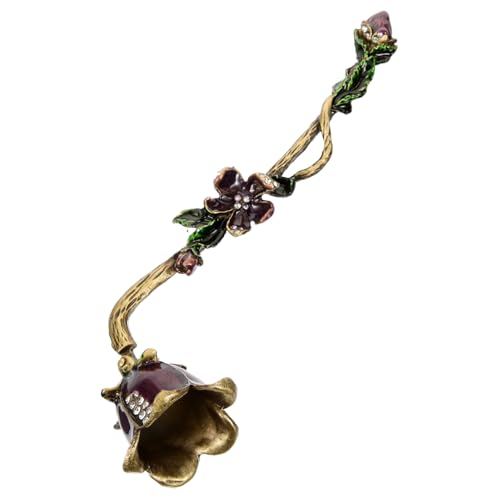 Mipcase Spegnicandele in Metallo Floreale retrò per Candele Domestiche, Accessorio per Aromaterapia e Forniture per Spegnere Candele in Sicurezza